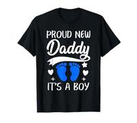 Orgoglioso New Daddy It's A Boy 1st Time Padre Dad To Be Maglietta