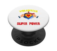 Orgoglioso non pagato assistente sociale pubblico servo sono un volontario PopSockets PopGrip Adesivo
