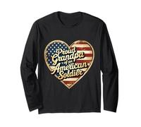 Orgoglioso nonno di un nonno patriottico soldato americano Maglia a Manica