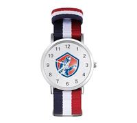 Orgoglioso orologio sportivo americano per uomo donna cinturino in nylon orologio analogico al quarzo, Stile:, regular