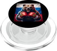 Orgoglioso Orso Russo Boxer Russia KIckboxer Boxe Kickboxing PopSockets PopGrip per MagSafe