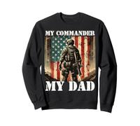 Orgoglioso padre figlio figlia del comandante militare papà eroe Felpa