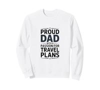 Orgoglioso papà con Una Passione per i Piani di Viaggio Felpa