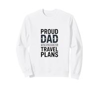 Orgoglioso papà con Una Passione per i Piani di Viaggio Felpa