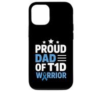 Orgoglioso papà della consapevolezza del diabete guerriero T1D per i padri Custodia per iPhone 12/12 Pro