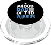 Orgoglioso papà della consapevolezza del diabete guerriero T1D per i padri PopSockets PopGrip per MagSafe