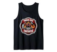 Orgoglioso papà di Un Vigile del Fuoco Vigile del Fuoco Donna Padre papà Canotta