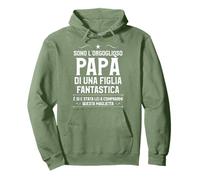 Orgoglioso papà di Una Figlia Fantastica regalo per il padre Felpa con Cappuccio