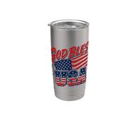 Orgoglioso patriottico Dio benedica i veterani commemorativi dell'America Bicchiere termico in acciaio inox doppia parete