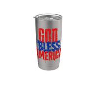 Orgoglioso patriottico Dio benedica i veterani commemorativi dell'America Bicchiere termico in acciaio inox doppia parete