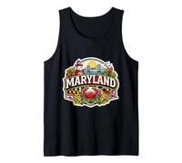 Orgoglioso ricordo dello Stato del Maryland Viaggio Memorabilia Canotta