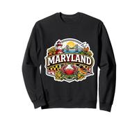 Orgoglioso ricordo dello Stato del Maryland Viaggio Memorabilia Felpa