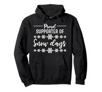 Orgoglioso sostenitore di Snow Day Teacher Funny Merry Christmas Felpa con Cappuccio