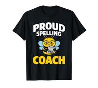 Orgoglioso Spelling Bee Coach, Divertente Concorso Scolastico di incantesimi Maglietta