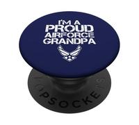Orgoglioso US Air Force Nonno Nonno Veterano Nonno PopSockets PopGrip Adesivo