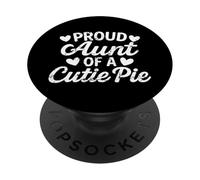 Orgoglioso zia di un cuore Cutie Pie PopSockets PopGrip Adesivo