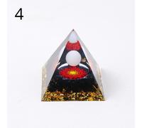 Orgone Pyramid Cristallo Ossidiana Ametista Reiki Chakra Curative Energia
