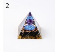 Orgone Pyramid Cristallo Ossidiana Ametista Reiki Chakra Curative Energia