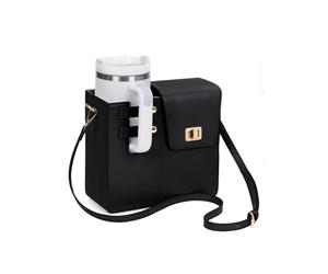 Orgonite Borsa a tracolla portatile per Stanley Sport Borse a tracolla, Stanley Cup Bag Bottiglie d'acqua Borsa per Stanley Cup Accessori, A02 nero, m, Sportivo