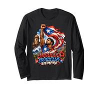 Orgullo Boricua Siempre Orgoglio portoricano Maglia a Manica