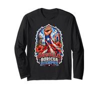 Orgullo Boricua Siempre Porto Rico Maglia a Manica
