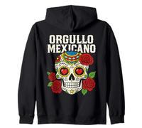 Orgullo Mexicano Latino Pride Viva Messico Dia de Los Muertos Felpa con Cappuccio