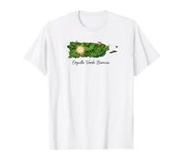 Orgullo Verde Boricua Puerto Rico Pride, Sole Tropicale Natura Maglietta