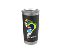 Orgullosamente Latina Orgoglioso ispanico Latina Orgoglio Hispana Bicchiere termico in acciaio inox doppia parete