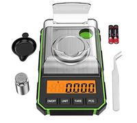 ORIA Bilancia di Precisione, 50g/0.001g Bilancia Digitale Tascabile Ad Alta Precisione con Peso di Calibrazione 50g, Pinzette, Piatto di Pesata, Funzione Tara, LCD, 6 Unità