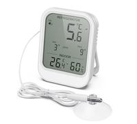 ORIA Termometro Digitale per Frigorifero, Termometro per Congelatore con Sonda Impermeabile, Display LCD, Allarme Temperatura, Valore Min/Mas per Frigorifero, Congelatore, Acquario