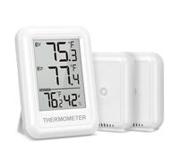 ORIA Termometro Igrometro Interno/Esterno Wireless 2 Sensori | Valore MAX/MIN, °C/°F Selezionabile, per Casa e Serra