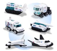 Oriate Diecast - Set regalo per esplorare l'astronave spaziale, 6 pezzi, razzo, sonda spaziale, mini giocattoli per laboratori mobili, per ragazzi e ragazze dai 3 anni in su, regali creativi