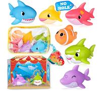 Oriate Giocattoli da Bagno per Neonati, Giocattoli da Bagno senza Foro per Bambini Giocattoli Anti-Muffa per Vasca, Giocattoli da Piscina e Spiaggia per Neonati, Giocattoli Sensoriali Montessori STEM