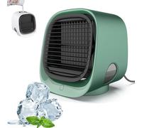 Oribreeze Air Conditioning,Oribreeze Air Cooler,New Upgrade Desktop Air Conditioner,Ori Breeze Air Cooler, Evaporativo Mini Air Cooler,Portable Air Cooler Ice Water Fan for Room Car Office (Green)