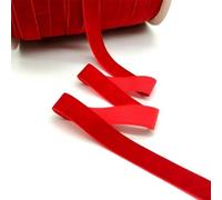 ORICALCHASM Nastro di Velluto, 5 Iarde 6-50mm Nastro di Velluto Nero Bianco Rosso Decorazione for Feste di Nozze Fatto a Mano Fiocco for Capelli Fai da Te(Red,6mm Wide)