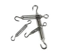 ORICALCHASM tenditore a tenditore, 1 pz M4 M5 M6 M8 M10 Regola Ganci for Catena e tenditore a Occhiello Tensione del Cavo Metallico(OC Type,M10 (1Pcs))