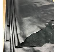 ORICALCHASM Tessuto in Vera Pelle, Pelle di Pecora, Grana Nera, Varie Misure, 0,5 mm(10x20cm)