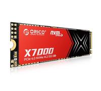 ORICO 1TB M.2 NVMe SSD per Il Gioco, fino a 7100MB/s, Tempo di Risposta di 17μs, Unità Interna PCIe Gen 4, Compatibilità PS5 e PC, con Dissipatore per un Migliore Raffreddamento e Multitasking-X7000
