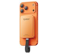 ORICO 1TB SSD esterno magnetico, in lega di alluminio, fino a 460MB/s, hard disk esterno ssd, espandi lo storage per iPhone 17 Pro Max, smartphone USB-C - K5MINI Arancione Cosmico