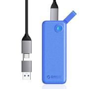 ORICO 256GB SSD Esterno fino a 1050 MB/s, Hard Disk Esterno SSD Portatile con USB C e A 2 in 1 Cavo, Compatibile con iPhone 16 Pro Max, Tablet, Computer Portatile - B10PRO(blu)