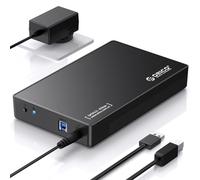 ORICO 3.5" Esterno Case per Disco Rigido（Solo Case, HDD NON Incluso）- USB 3.0 SATA per HDD/SSD da 3,5 e 2,5 pollici fino a 20 TB, Senza Attrezzi, con Alimentatore 12V/2A e UASP (3588US3)