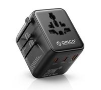 ORICO Adattatore Universale da Viaggio, 5-in-1 con 2 USB-C (20W PD), 2 Prese AC e 1 USB-A, Adattatore Presa Internazionale per Oltre 200 Paesi tra cui UE, USA, UK, Australia, Giappone - UA