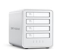 ORICO Alloggiamento per Dischi Rigidi RAID 40Gbps SSD NVMe M.2 All-Flash 4 Bay 2.5 SSD NVMe M.2 Docking Station Alloggiamento con Ventola Disco Rigido Esterno Fino a 32TB per Editing Video 4K/8K