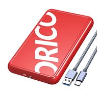 ORICO Alloggiamento per disco rigido da 2,5 pollici, USB 3.1 Gen 1 a 6Gbps, alloggiamento esterno per dischi rigidi da 9,5mm, 7mm, 2,5 pollici, SATA SSD HDD fino a 8 TB, supporta UASP, con cavo USB