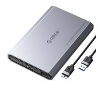 ORICO Alluminio Case HDD 2.5 SATA USB 3.0, 5Gbps Case Hard Disk per HDD e SSD SATA da 2.5 pollici 6TB, Cavo USB, Supporto UASP & TRIM (DD25U3)