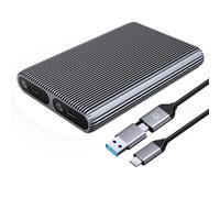 ORICO AM2C3-2N Custodia a doppio alloggiamento M.2 NVME + NVME SSD (grigio)