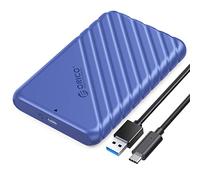 ORICO Case Esterna per HDD/SSD 2,5 pollici SATA, USB 3.1 Gen 1 (6Gbps) fino a 6 TB, Supporta UASP e TRIM, Senza Attrezzi per Unità da 7mm/9,5mm - Blu (25PW1-C)