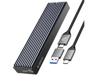 ORICO Case SSD M.2 NVMe Adattatore USB C USB 3.1 Gen2 10Gbps SSD Esterno per Custodia Disco Rigido a PCIe M-Key M2 per 2230/2242/2260/2280 NVMe SSD con UASP, SMART- M2PV2