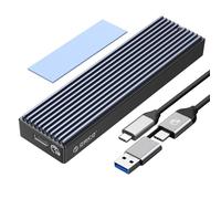 ORICO Case SSD M.2 NVMe SATA, M2 Adattatore USB-C 3.2 Gen2 10Gbps PCIe NVMe, M.2 Enlosure 6Gbps NGFF B+M Key (Non per SSD SATA M Key), Supporto UASP Trim- M2PVM