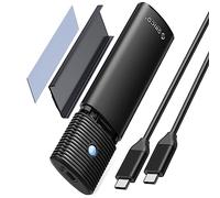 ORICO Case SSD M2 NVMe SATA, Alluminio Adattatore M.2 NVMe USB 3.2 Gen2 10Gbps PCIe, 5Gbps SATA M-Key (B+M Key), Supporto UASP Trim, Enclosure Lettore M2 per SSD Size 2242/2260/2280- PWDM2-BK